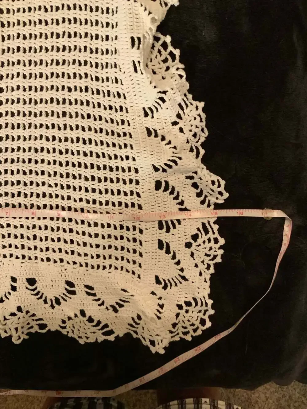 Handmade white crochet